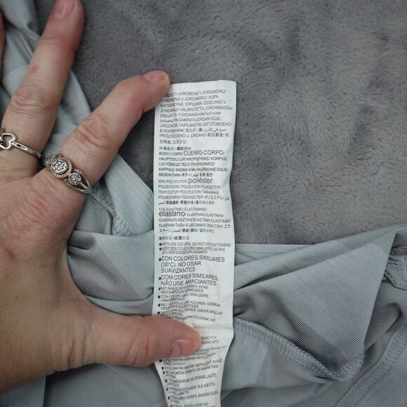 Under Armour Shirt Mens L Gray Stripe Chest Button Short Sleeve Collared Top - Picture 4 of 16